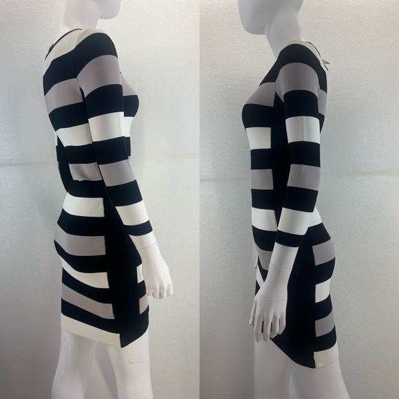 NWOT BCBG Max Azria Kendall Striped Bandage Dress SIZE SMALL - Picture 13 of 17